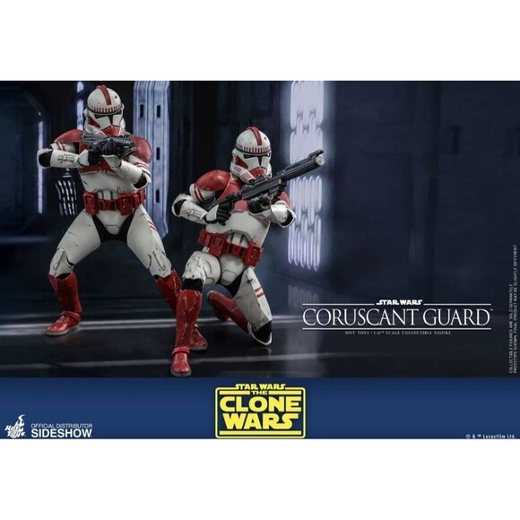 Hot Toys TMS025 Star Wars The Clone Wars Coruscant Guard 1/6 Figure SEALED - Picture 9 of 11